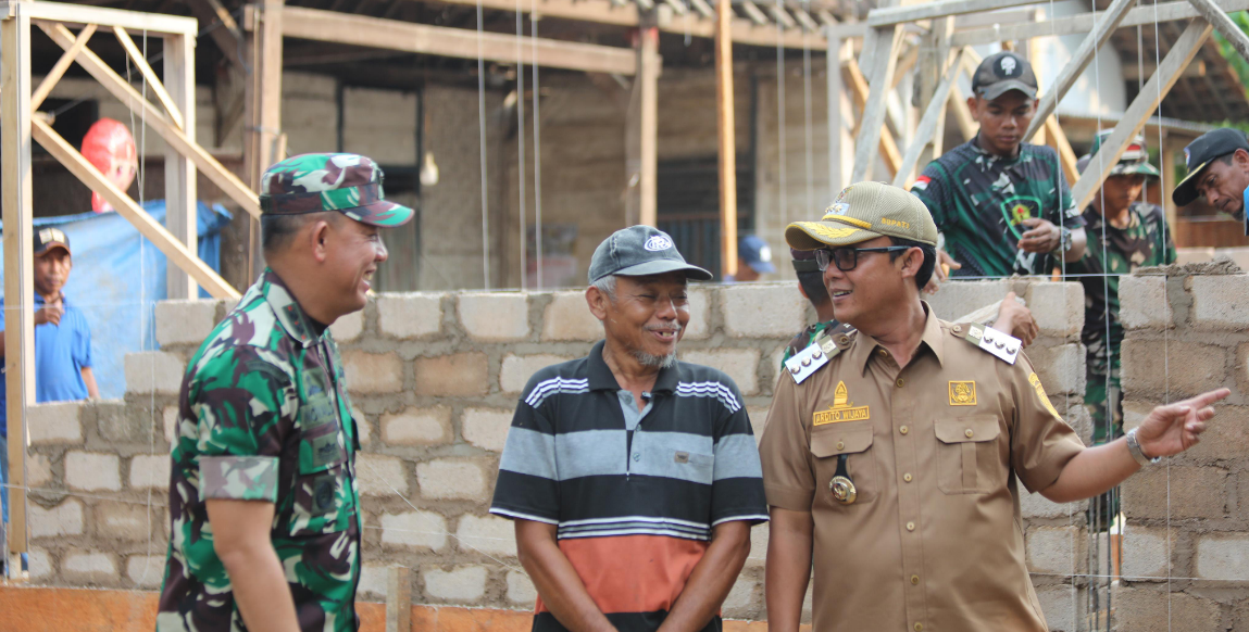 Bupati Ardito Wijaya Tinjau Pelaksanaan Program TMMD Ke-125 di Bangun Rejo