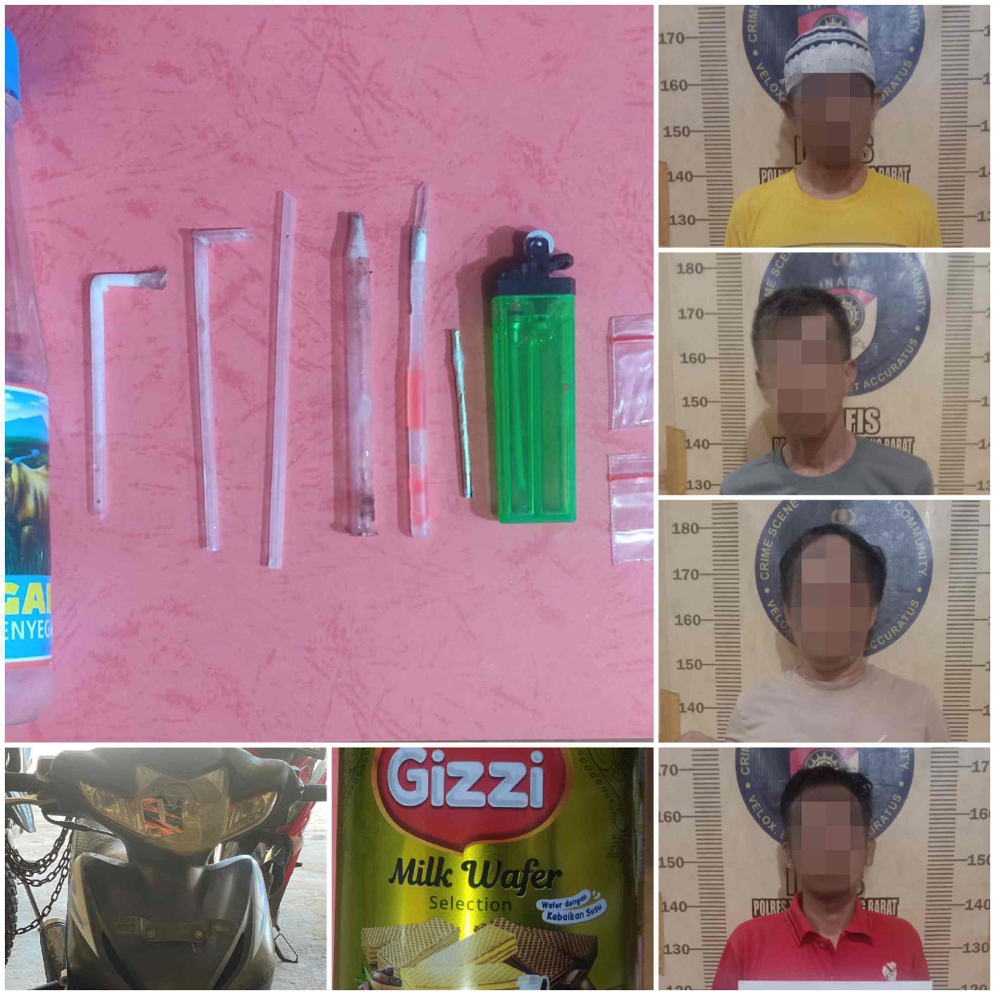 Pesta Narkoba, 2 Orang ASN dan 2 Warga Sipil Diamankan Polres Tubaba