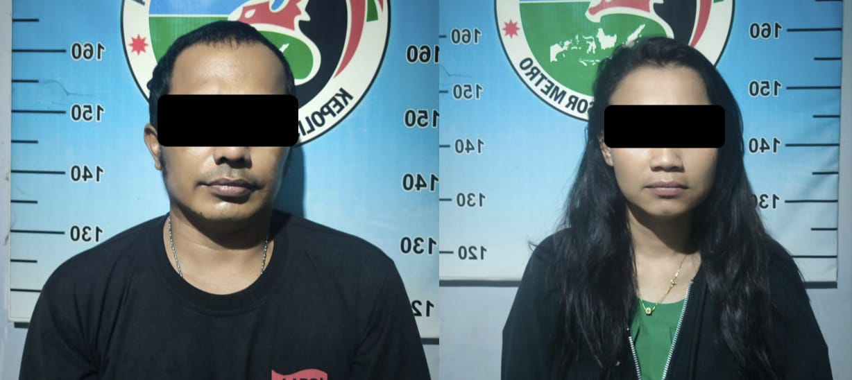 Sepasang Kekasih Pengguna Sabu di Metro Diamankan Polisi