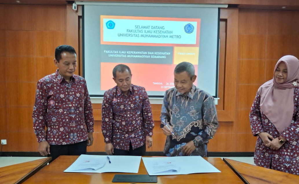 FIKES UM Metro Teken MoA dengan Tiga Perguruan Tinggi Muhammadiyah: UNIMUS, UMS, dan UNISA