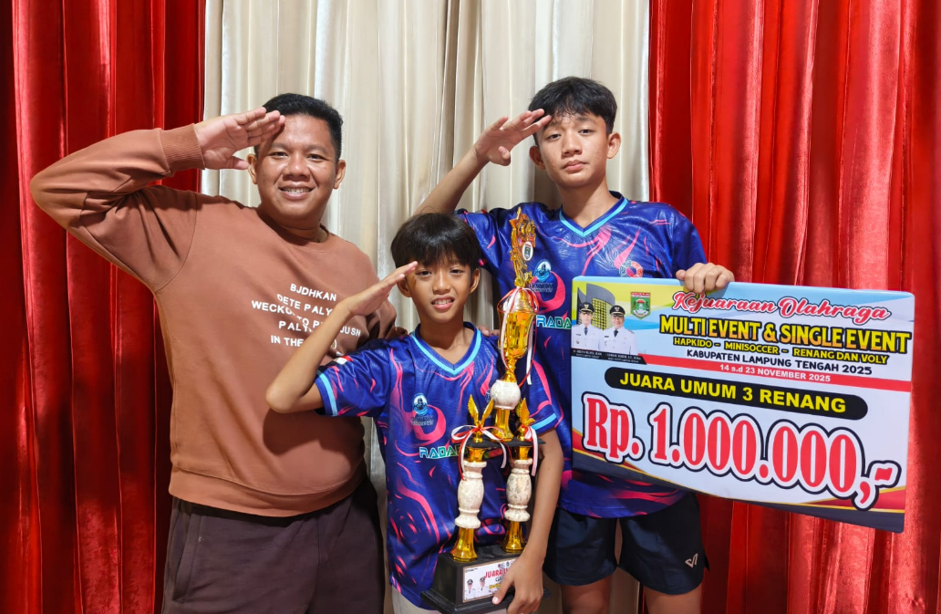 Matrix SC Raih Best Club di Kejuaraan Olahraga Lampung Tengah