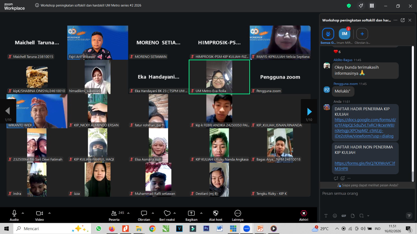 UM Metro Gelar Workshop Peningkatan Softskill & Hardskill Mahasiswa dan Ormawa Series #2 