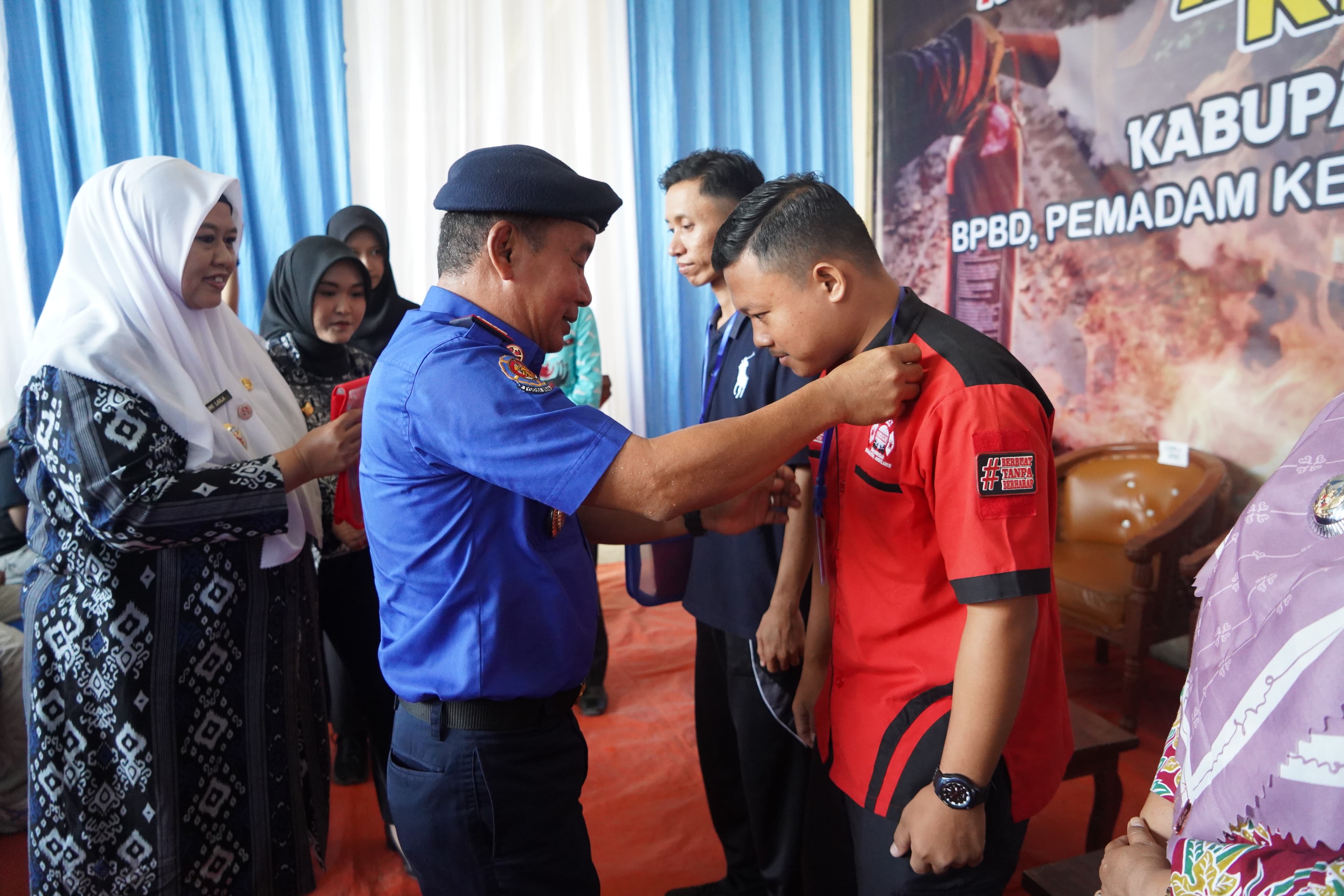 Dorong Sinergitas, BPBD Pemkab Pringsewu Bentuk Relawan Pemadam Kebakaran