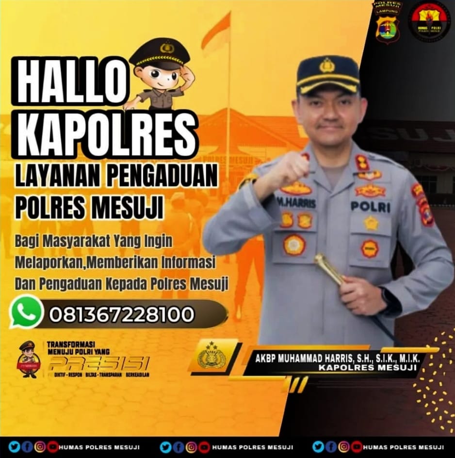 Buka Layanan Pengaduan, Kapolres Mesuji Sigap Tanggapi Laporan Masyarakat 