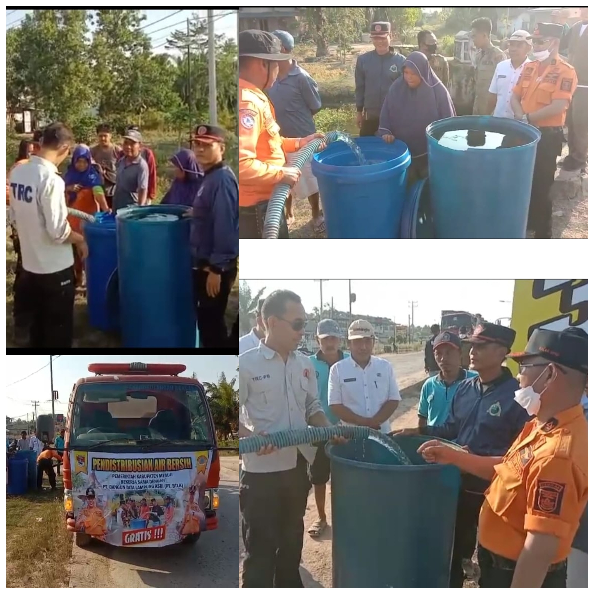 El Nino, Pemkab Mesuji Gencar  Distribusikan Air Bersih Ke Sejumlah Desa 