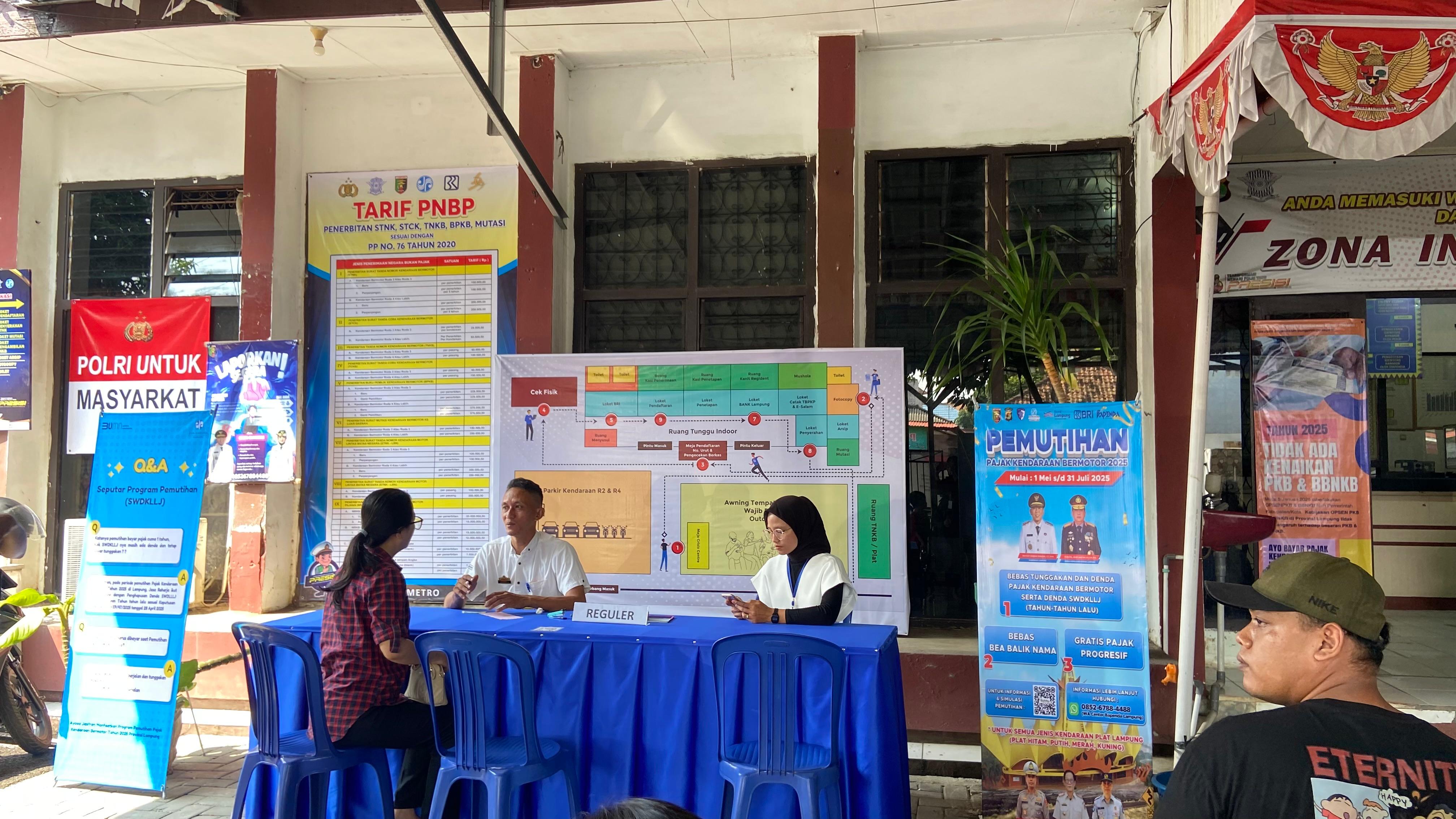 Program Pemutihan, Samsat Metro Sukses Layani Kurang Lebih 11 Ribu Unit Kendaraan