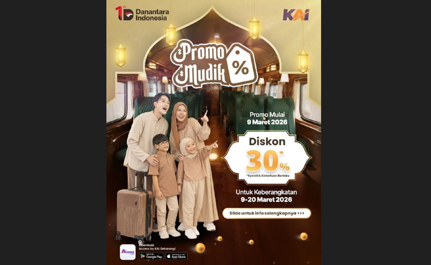 Jelang Mudik Lebaran, KAI Hadirkan Flash Sale dan Promo Mudik 30% untuk Tiket Kereta Api