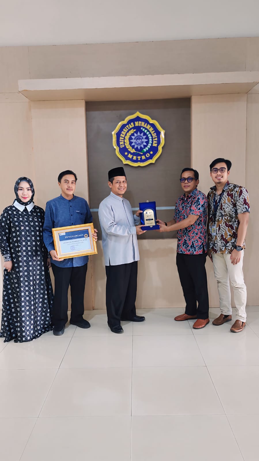 Universitas Muhammadiyah Metro Raih Penghargaan Wajib Pajak dengan Kontribusi Terbesar Tahun 2023
