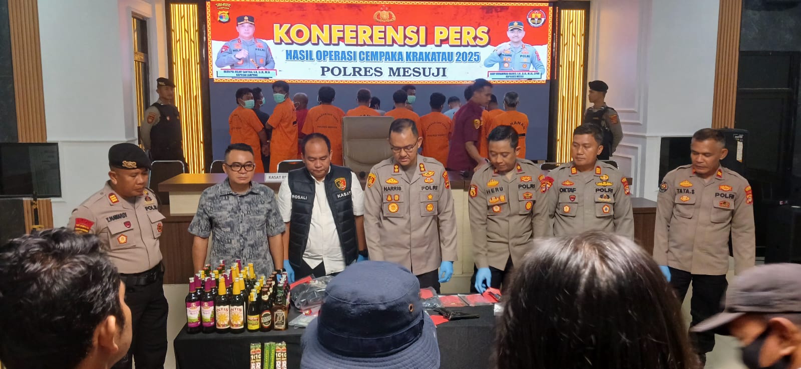 Polres Mesuji Gelar Ekpos Hasil Ops Cempaka 2025