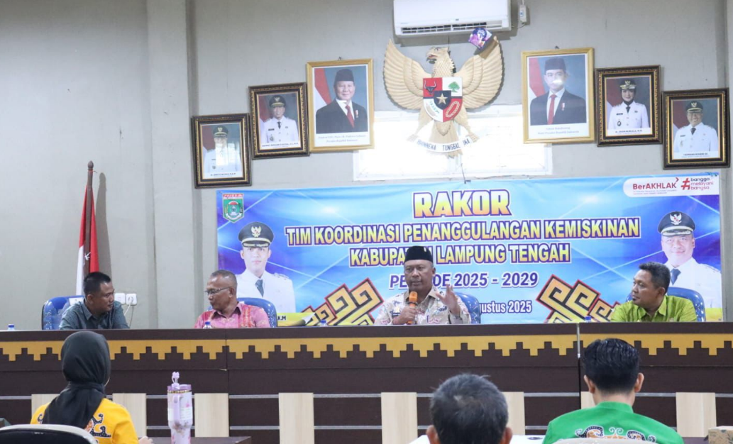 Wabup I Komang Koheri Secara Resmi Buka Rakor TPK Lamteng Periode 2025-2029