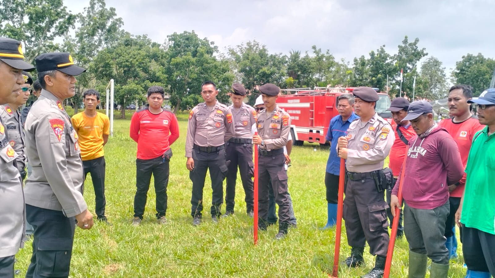 Tingkatkan Kesiapan, Polres Mesuji dan PT SIP Gelar Apel Pencegahan Karhutla 