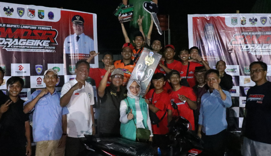 Bupati Ardito Resmi Tutup Piala Bupati Lamteng Samosir Dragbike Championship 2025