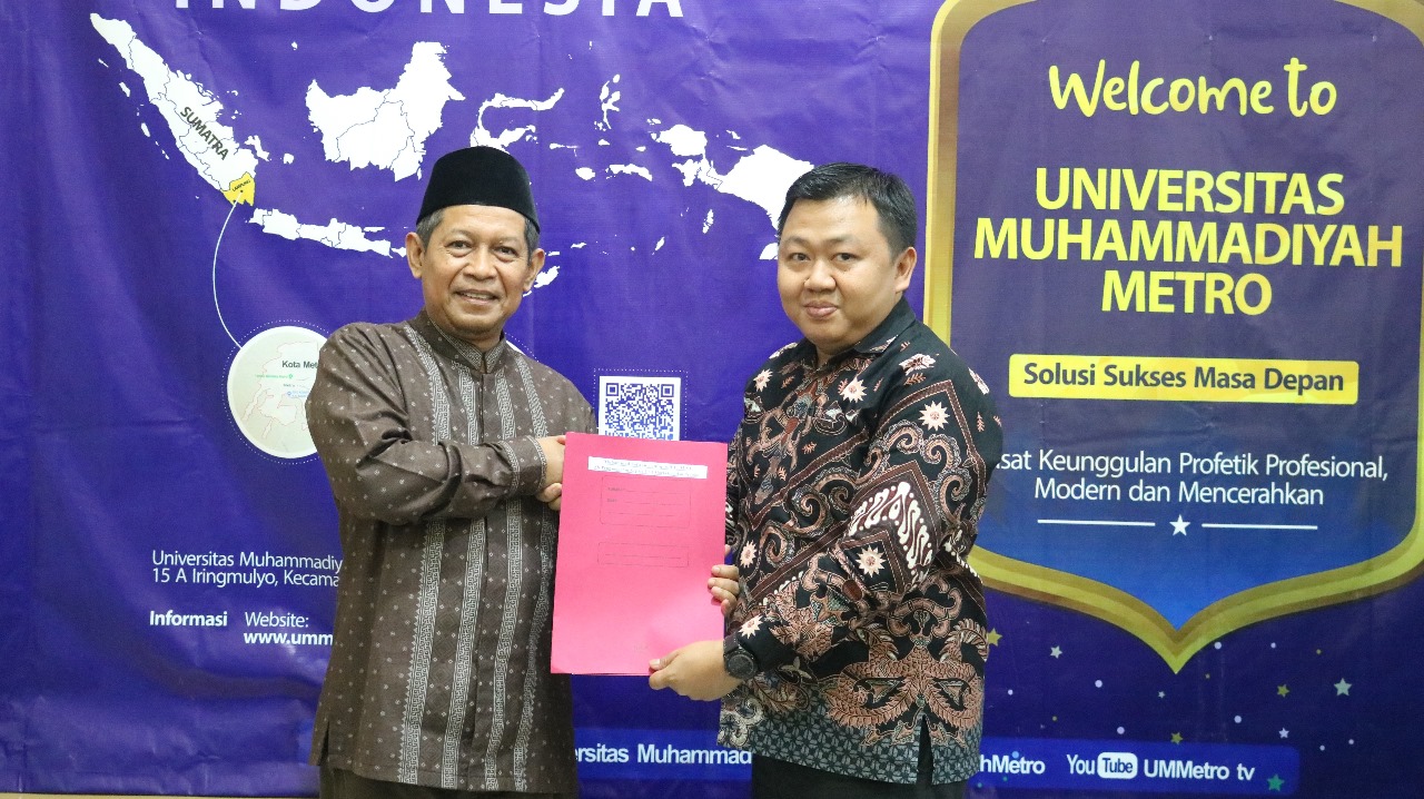 Rektor UM Metro Resmi Lantik Kepala Unit Marketing dan Promosi Baru