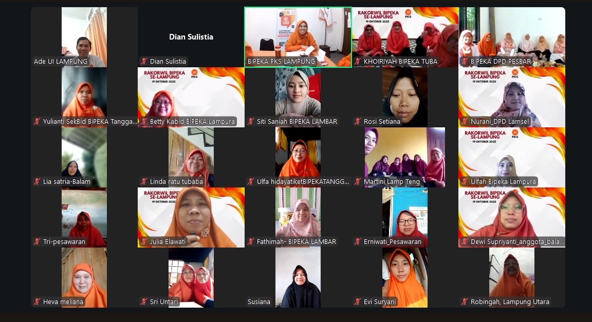 BIPEKA PKS Lampung Mantapkan Arah: Perempuan Tangguh, Keluarga Kuat, Ekonomi Berdaya