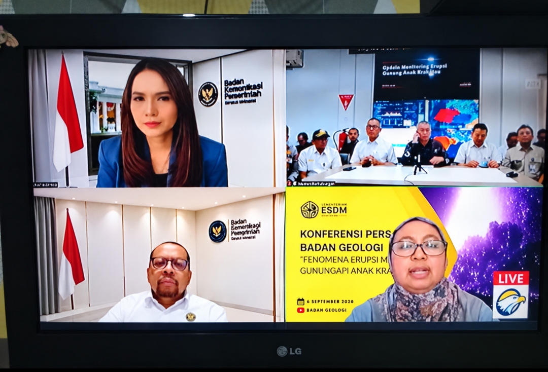 Konferensi Pers Daring: Erupsi Anak Krakatau Ganggu Penerbangan, Kementerian Terkait Siapkan Mitigasi