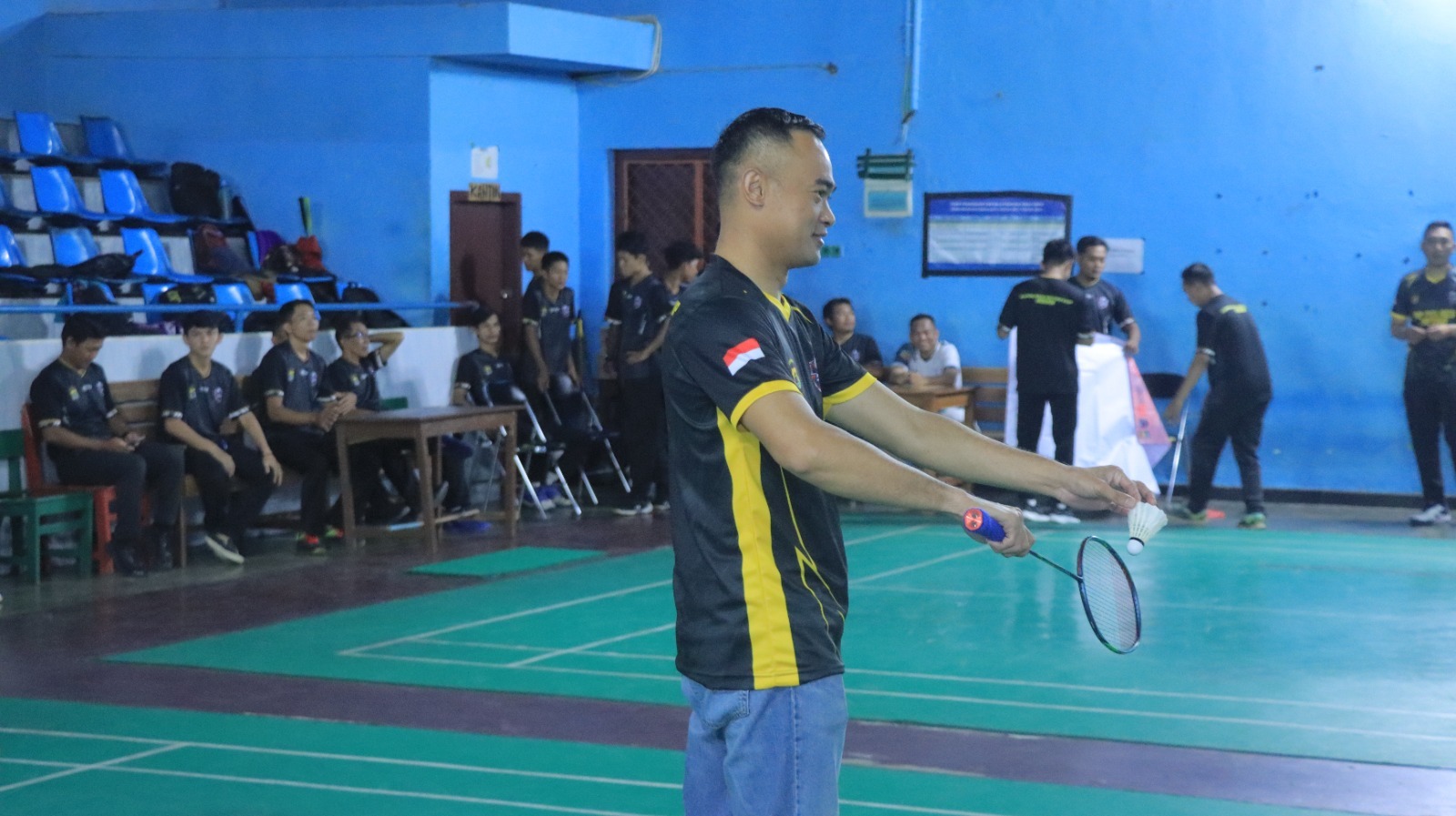 Semarakan HUT RI ke-80, Polres Gelar Turnamen Badminton Kapolres Metro Cup 2025