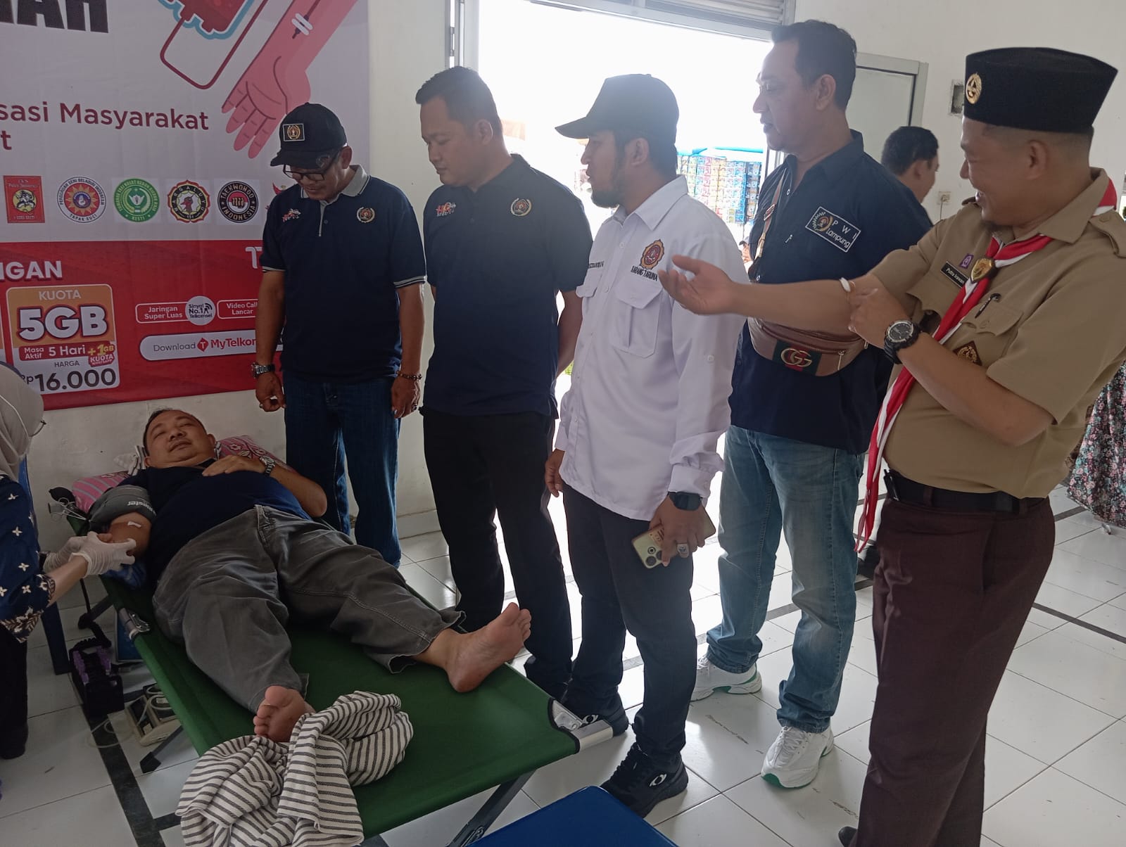 Karang Taruna Sukoharjo Bersama PWI Pringsewu Gelar Donor Darah dan Pemeriksaan Kesehatan Gratis