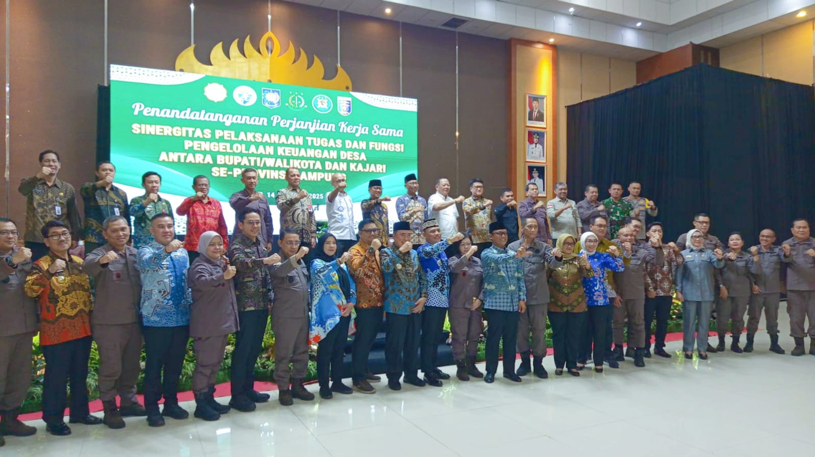 Kepala Daerah se-Lampung Teken MoU, Dana Desa dan Kelurahan Bakal Diawasi Kejaksaan