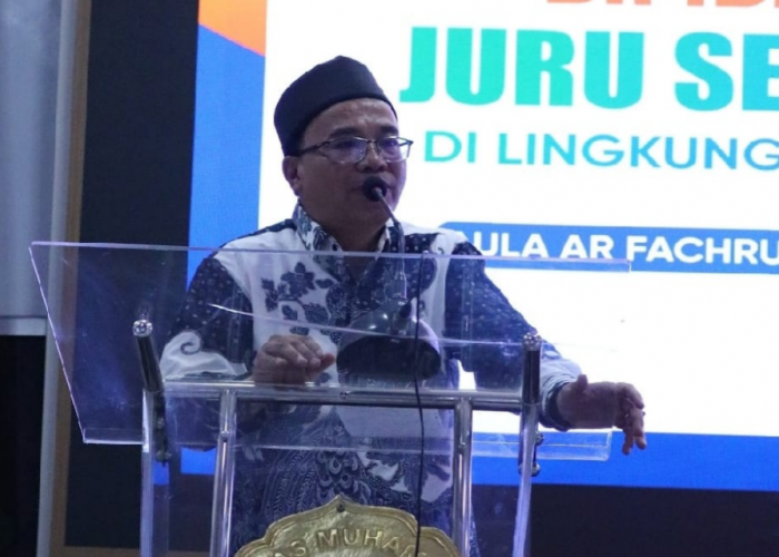 M IHSAN DACHOLFANY -WR UM METRO Buka Acara Pelatihan Juru Sembelih Halal bagi Warga Persyarikatan Muhammadiyah