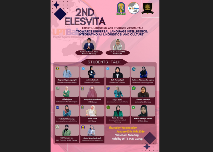 Dua Mahasiswa UM Metro Ikuti Konferensi Virtual Internasional ELeSviTa 2026