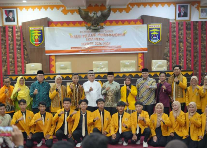 20 Pengurus Baru PD IPM Kota Metro Dilantik, Pelajar Diminta Berani Bawa Perubahan