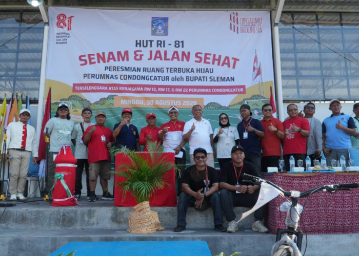 Bupati Sleman Resmikan RTH Perumnas Condongcatur, Tiga RW Bersinergi Hadirkan Ruang Publik untuk Warga
