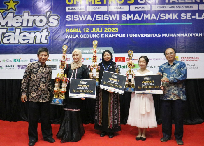 UM Metro's Got Talent 2023 Sukses, Diikuti 300an Peserta Se-Lampung & Dukungan Sponsorship
