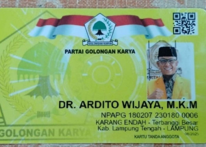 Kursi DPD Golkar untuk Ardito Wijaya