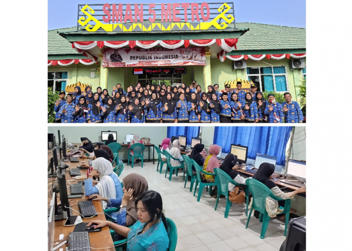 Sinergi Balai Bahasa Provinsi Lampung dan SMAN 5 Metro Gelar Tes UKBI (Uji Kemahiran Berbahasa Indonesia)
