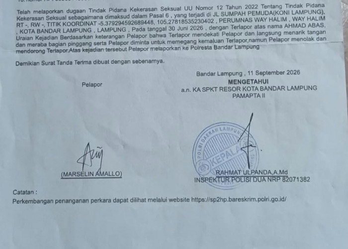 Pengurus KONI dan Pelatih Renang Bandarlampung Mesum Dilaporkan ke Polisi
