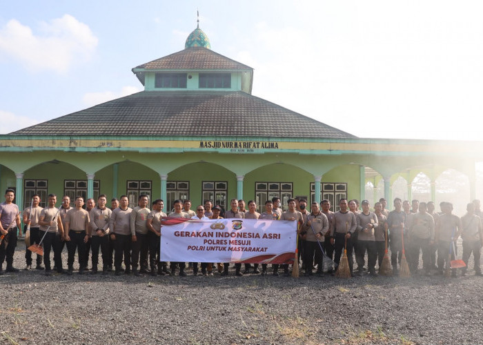 Jajaran Polres Mesuji Gelar Gerakan Indonesia Asri Secara Serentak