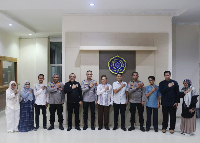 Kemitraan Strategis Tridarma Perguruan Tinggi UM Metro dan Polres Kota Metro dalam Pengembangan Kinerja Kepoli