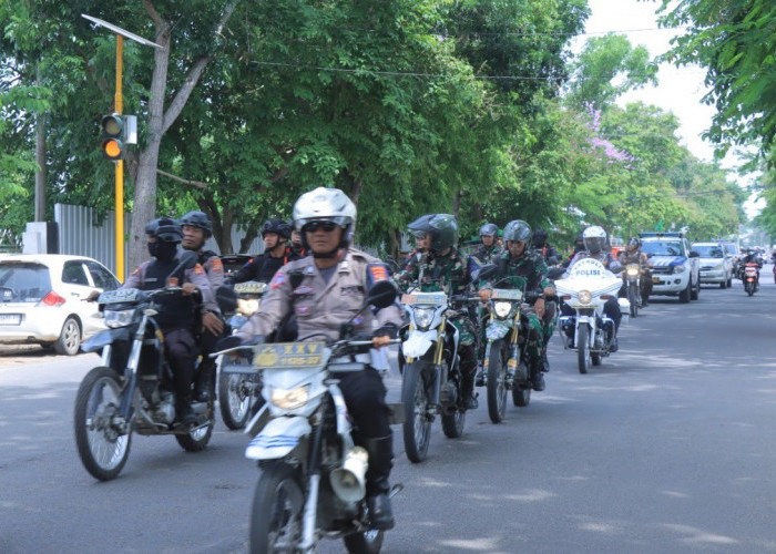 Pastikan Pengamanan Tahapan Pilkada, Polres Metro dan Polda Lampung Lakukan Patroli Skala Besar 