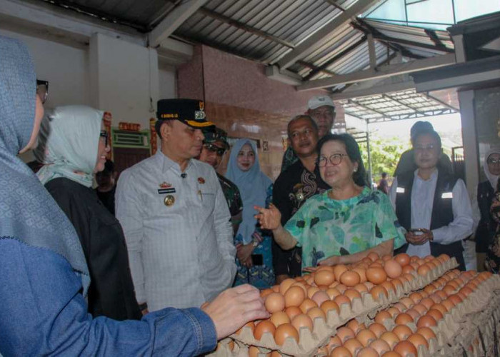 Pastikan Stok dan Harga Bapok Stabil, Pemkot Metro Tinjau Pasar