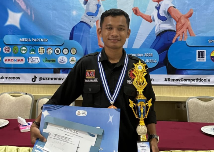 Mahasiswa Teknik Mesin UM Metro Sabet Juara III Lomba Esai Tingkat Provinsi Lampung