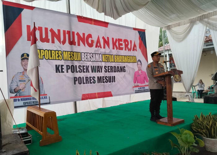 Kunker ke Mapolsek Way Serdang, Kapolres Mesuji Tekankan Sinergi dan Pelayanan Masyarakat