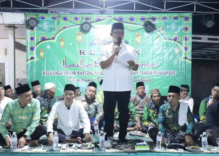 Bupati Lamteng Hadiri Rutinan Lailatul Ijtima Keluarga Besar Ranting NU Kampung Indra Putra Subing