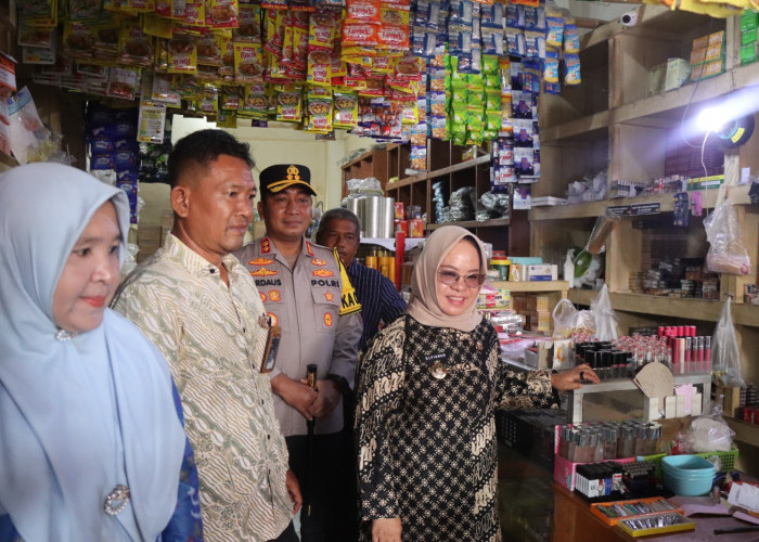 Jelang Idul Fitri 1447 H, Kapolres dan Bupati Mesuji Sidak dan Cek Harga Bahan Pokok di Pasar Simpang Pematang