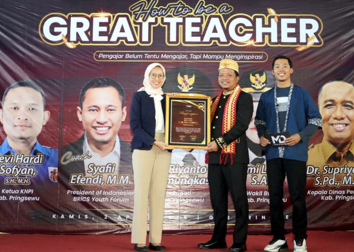 Dorong Pendidikan Berkualitas, Bupati Pringsewu Buka Seminar Nasional 'How To Be A Great Teacher'