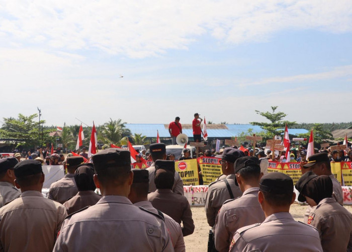 Ratusan Massa Aksi Damai di PT PAL, Polres Mesuji Lakukan Pengamanan Gabungan