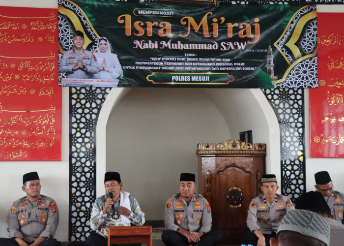 Peringati Isra Mi'raj Nabi Muhammad, Kapolres Mesuji Beri Pesan Begini Untuk Anggota 