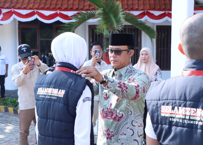 Bupati Ardito Wijaya Apresiasi Calon Peserta Paskibraka Lamteng Di Acara Pelepasan Diklat Tahun 2025