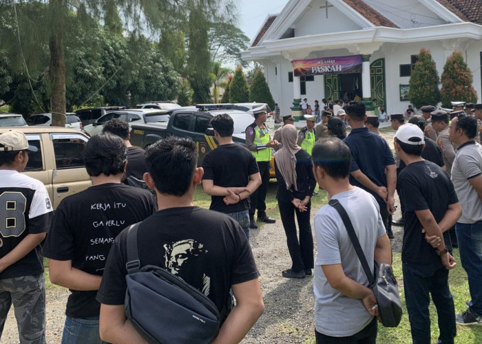 Polres Mesuji dan Polsek jajaran Kawal Ibadah Peringatan Hari Kenaikan Isa Al-Masih 2026