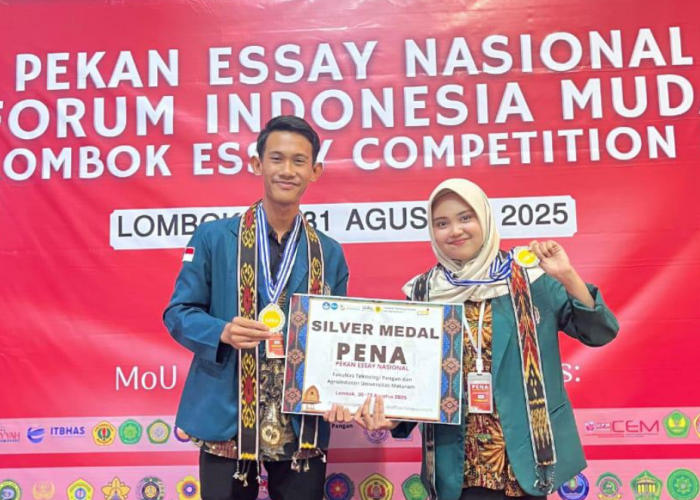 Mahasiswa UM Metro Raih Silver Medal Bidang Pendidikan di Pekan Essay Nasional 2025