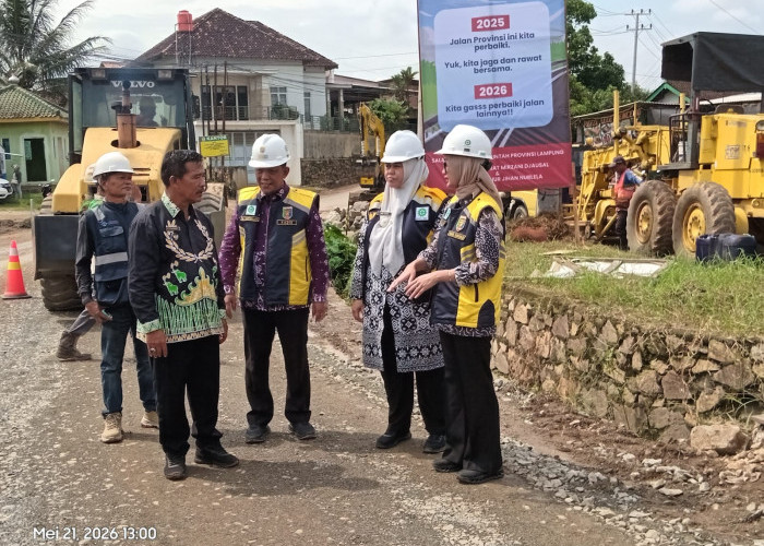 Pemkab Pringsewu Apresiasi Pemprov Lampung atas Perbaikan Jalan Provinsi