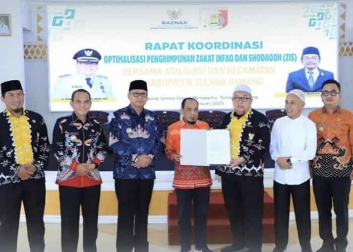 Pj Bupati Tuba Ferli Yuledi Hadiri Rapat Koordinasi Optimilisasi Penghimpunan Zakat Infaq Dan Shodagoh