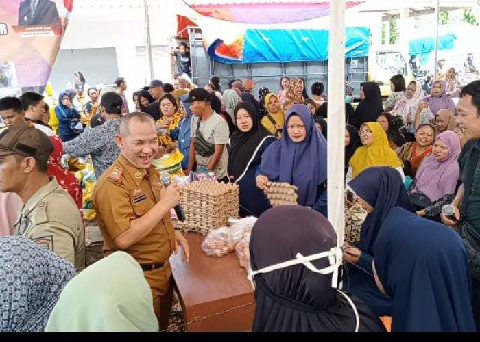 Tekan Inflasi, Pemkab Mesuji Gelar Operasi Pasar Murah Di Simpang Pematang 