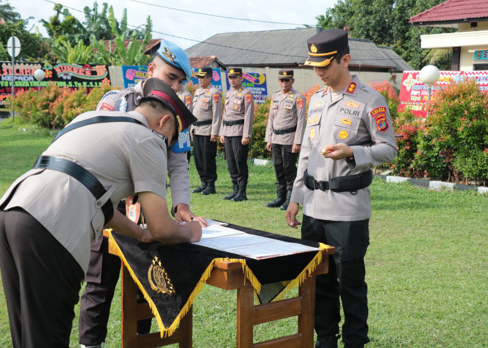 Polres Tulang Bawang Gelar Upacara Pelantikan dan Sertijab, Berikut Daftar Namanya