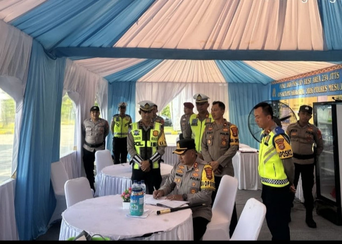 Pantau Arus Balik, Kapolres Mesuji Pastikan Pelayanan Pos Yan Berjalan Maksimal