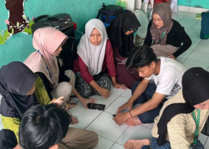 PPK ORMAWA HIMADIKMI UM Metro Latih Pemuda Rejo Agung Bikin Caption Promosi yang Menarik